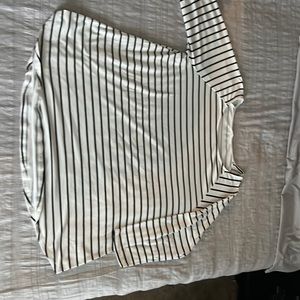 Plus size ladies striped tunic